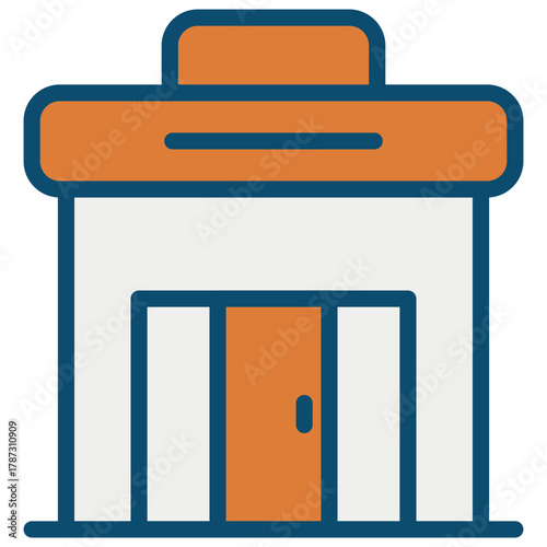 Shop Building Vector Icon Stock Illustration
