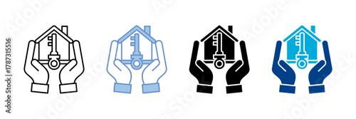 Ownership Icon Set Multiple Style Collection