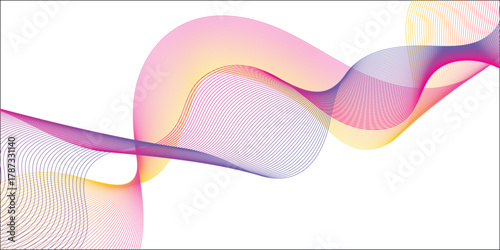 Abstract flowing lines with vibrant colors a modern vector design element perfect for backgrounds and creative projects EPS