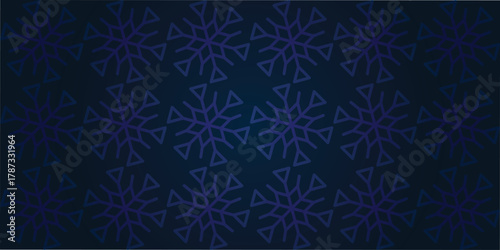 Elegant snowflake pattern on dark blue background a simple winter design perfect for seasonal backgrounds and festive designs EPS vector