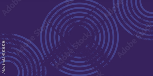 Blue abstract background with glowing circles. Swirl circular lines pattern. Geometric spiral. Twirl element. Modern graphic design. Futuristic technology concept. Vector illustration