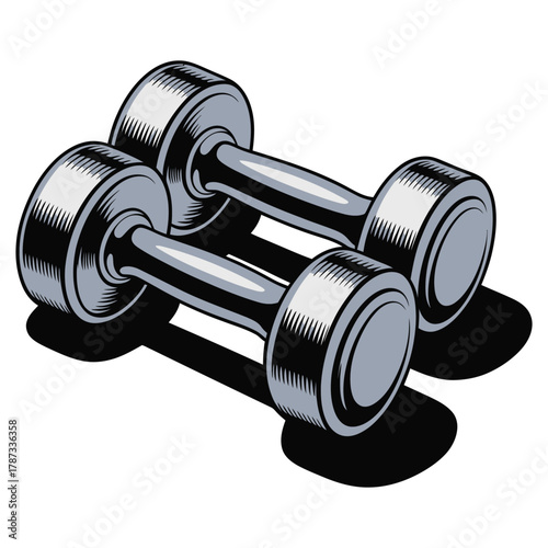 dumbbell isolated on white background