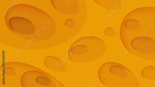 Cheese seamless pattern background with yellow swiss-style texture