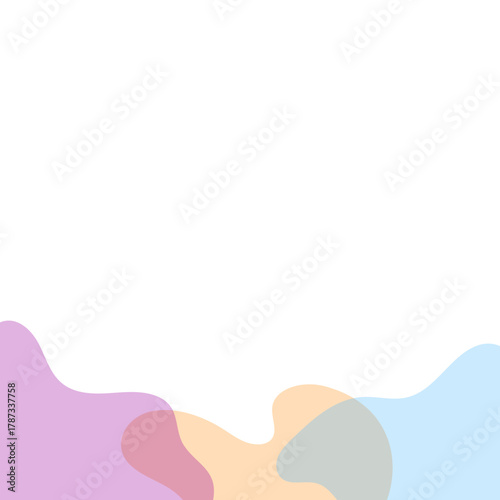 Transparent Blob Footer