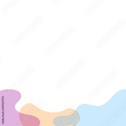 Transparent Blob Footer