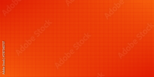 Dots halftone orange color pattern gradient texture with technology digital background. Dots pop art comics with summer background modern halftone