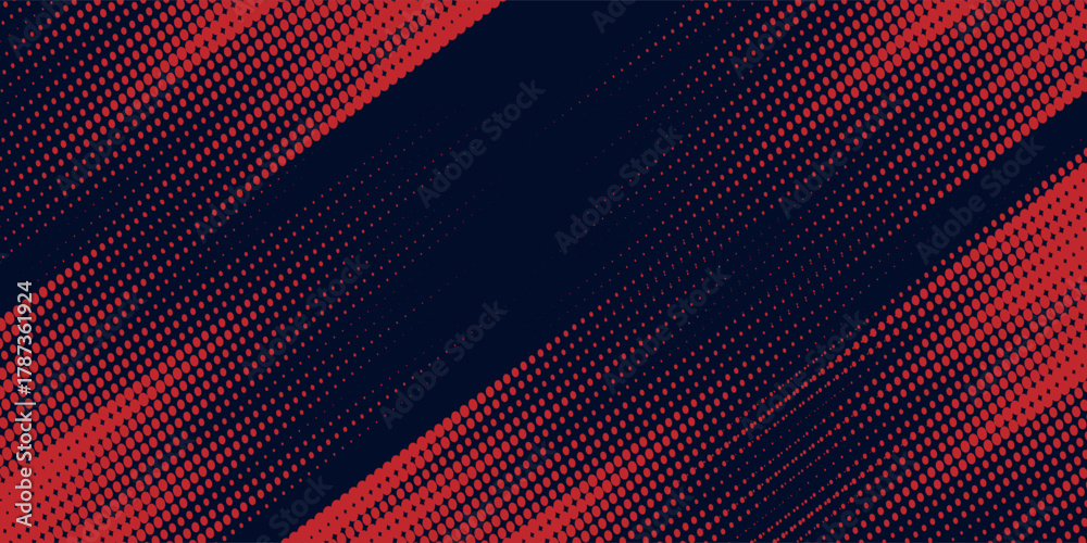 Fototapeta premium Black and red abstract grunge background with halftone style modern arts sport background abstract