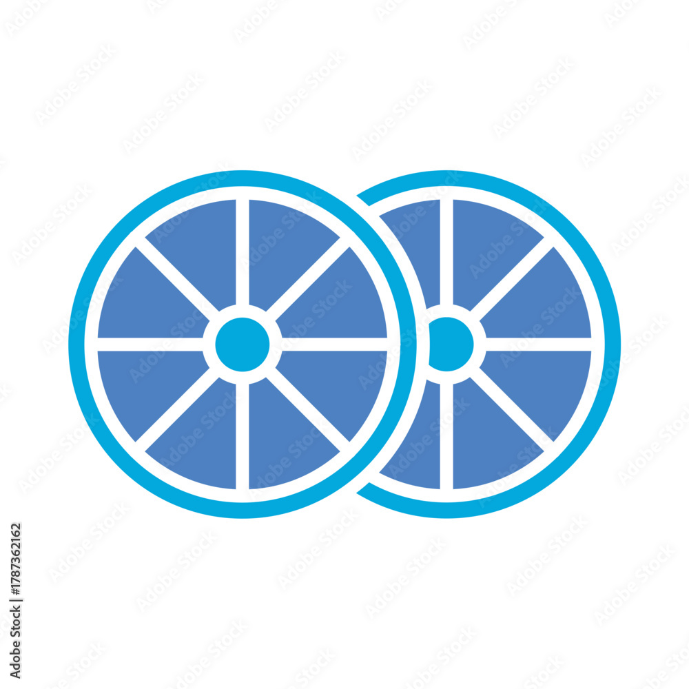 Obraz premium Orange slices Icon