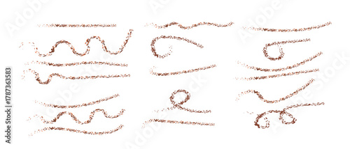 elegant delicate wavy lines and swirls collection 