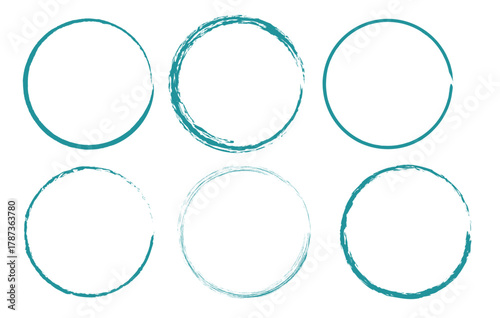 enso zen stroke circle japanese brush symbol vector