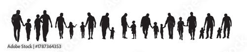  father and son vector vintage silhouette file 