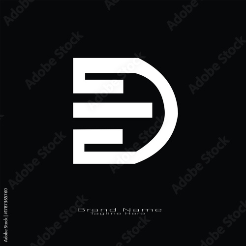 D letter branding logo design with a leaf. And your best choice.	