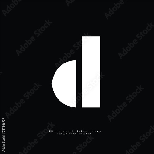 D letter branding logo design with a leaf. And your best choice.	