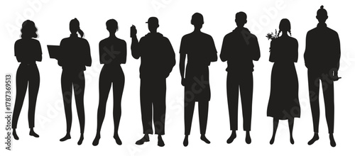  group of people from creative professions modern stylish 