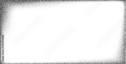 grunge dotted gradient frame noisy border with sand
