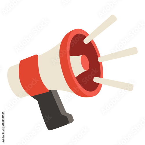 This megaphone illustration is suitable for Black Friday.