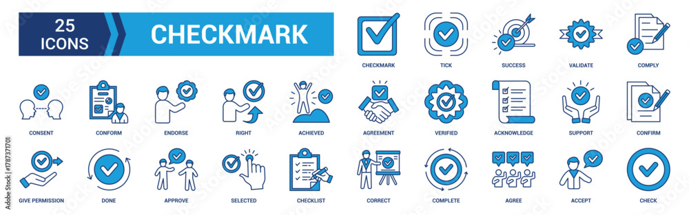 Fotografija Checkmark icon set
