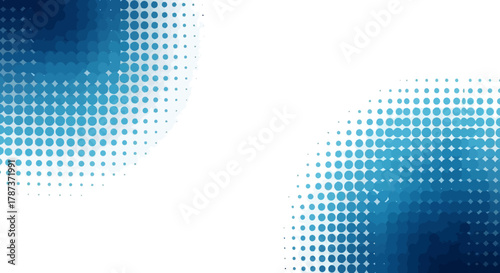 Dotted Abstract Background in Blue and White with Modern Design for Digital Creativity