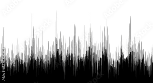 Blurred Abstract Lines Texture, Vector Art, Black and White Graphic Noise Background for Creative Designs