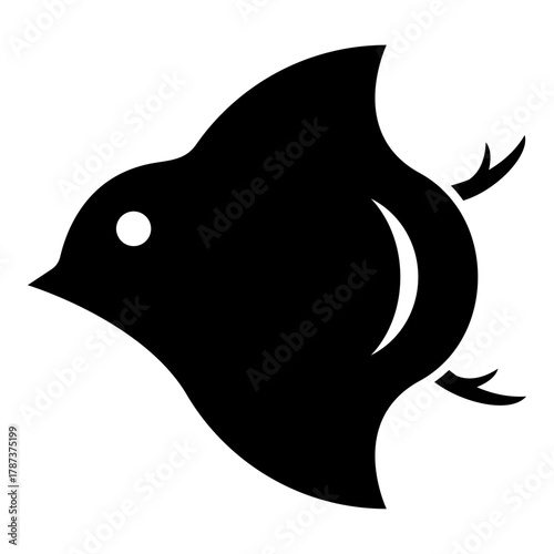 和柄　千鳥　シルエットアイコン