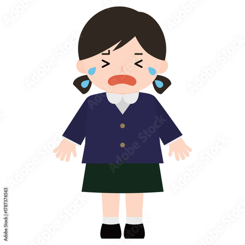 泣いている女の子