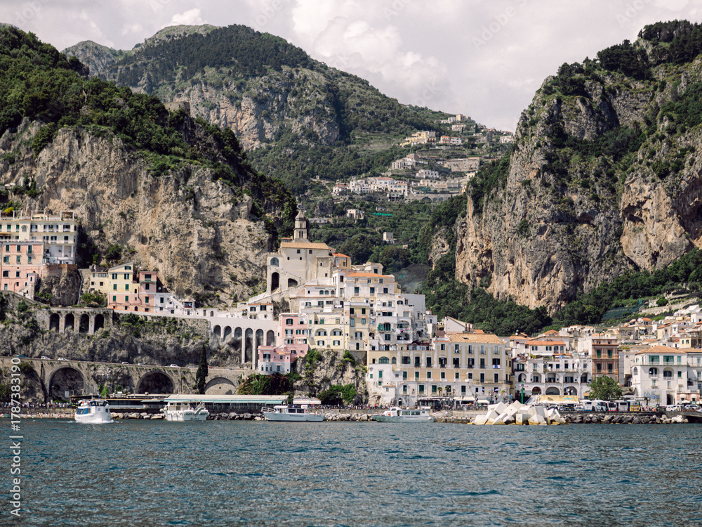 Fototapeta premium View of Amalfi from the water