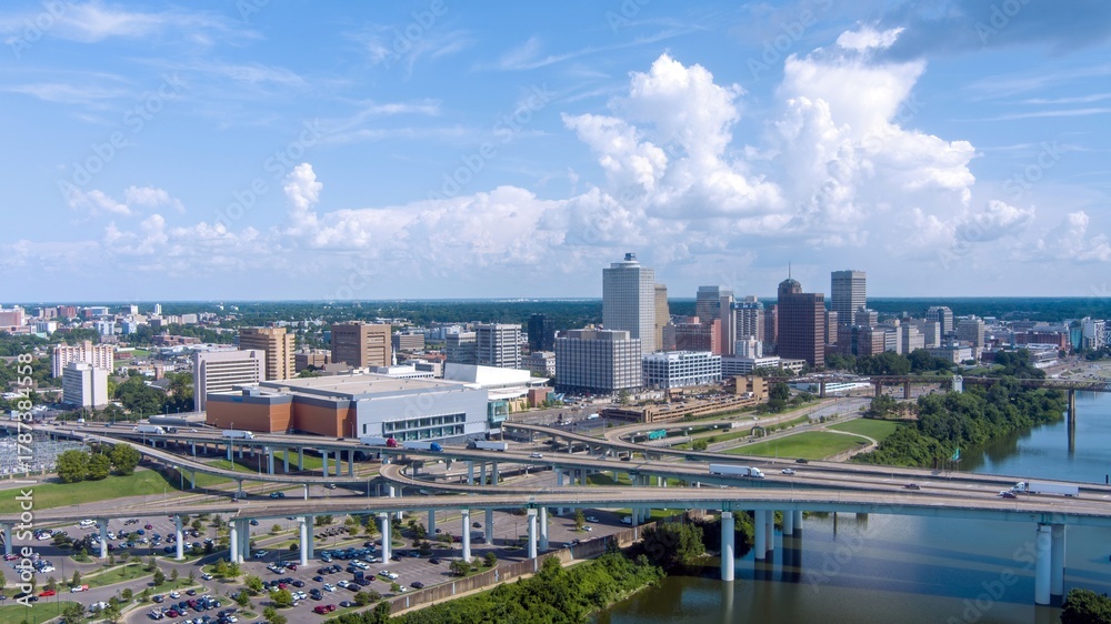 Naklejka premium Aerial view of Memphis, Tennessee