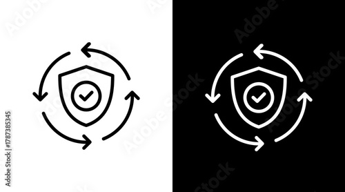 Resilience  White Icon Set Design