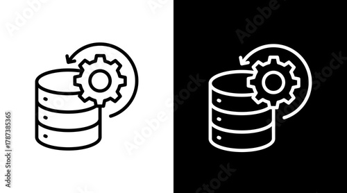 Disaster Recovery  White Icon Set Design