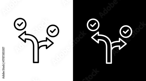 Contingency Plan  White Icon Set Design