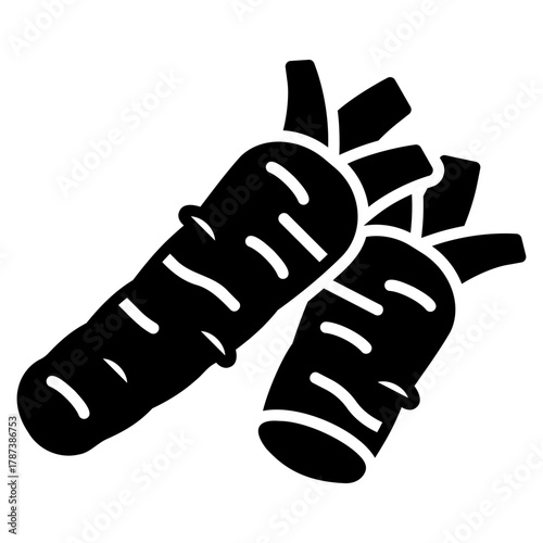 wasabi vector icon. Vegetable icon solid style. perfect use for logo, presentation, website, and more. modern icon design glyph style