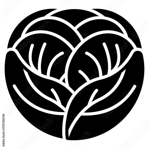 cabbage vector icon. Vegetable icon solid style. perfect use for logo, presentation, website, and more. modern icon design glyph style