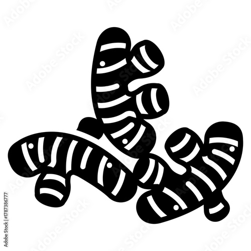 ginger vector icon. Vegetable icon solid style. perfect use for logo, presentation, website, and more. modern icon design glyph style