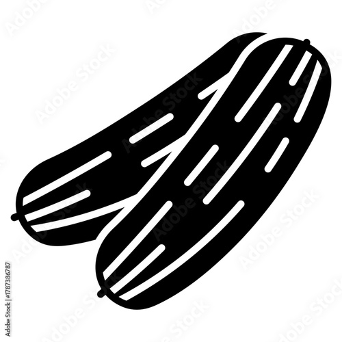 cucumber vector icon. Vegetable icon solid style. perfect use for logo, presentation, website, and more. modern icon design glyph style