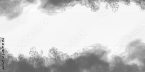 Dramatic smoke frame, creating a captivating border