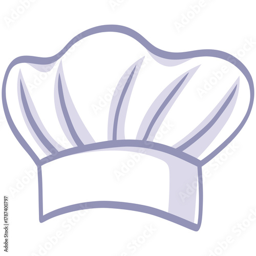 Chef Hat Cap Vector Illustration Icon