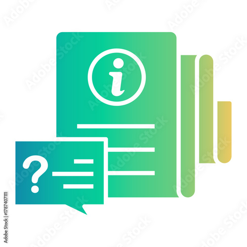 info Gradient icon