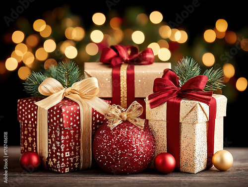Christmas morning gifts und...
