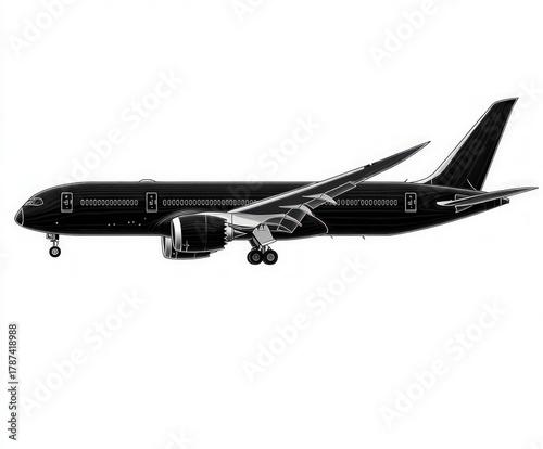 airplane silhouette , black...