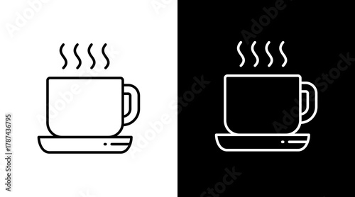 Coffee   White Icon Set Design