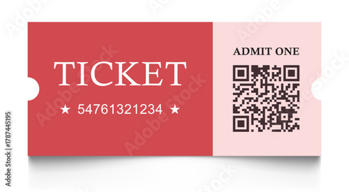 Vintage ticket. Retro ticket design template. Tickets for cinema; circus; carnival; festival; etc. Vector illustration