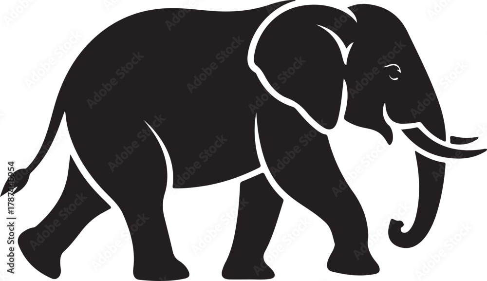 Obraz premium Majestic Elephant Silhouette