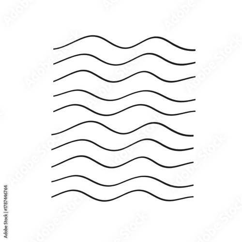 Print   Minimalist black ink wave lines – Smooth, flowing ink lines resembling gentle waves, great for modern minimalist abstract compositions.