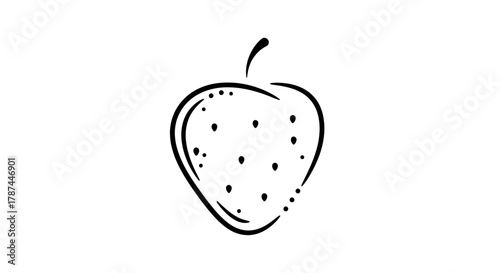 vector illustration of an apple