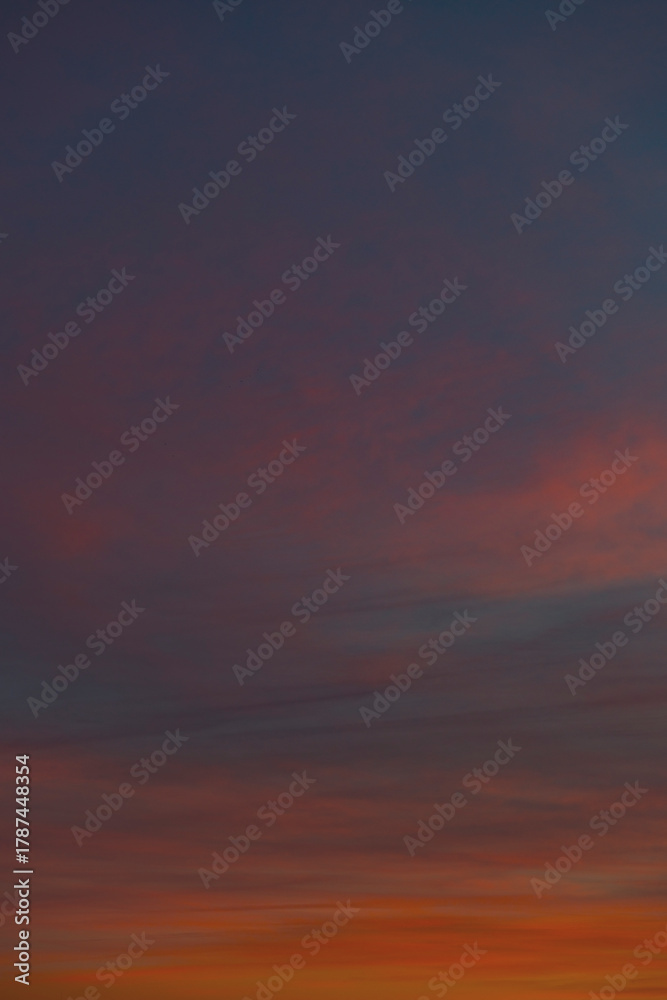 Obraz premium Colourful sunset clouds ,winter time