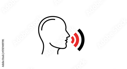 Speak symbol voice icon