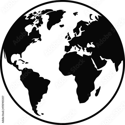 flat icon oval globe design vector illustration 