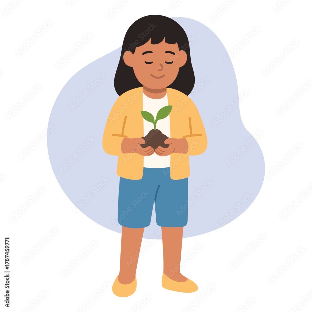 Fototapeta premium World Soil Day Healthy Soil and Plant Illustration