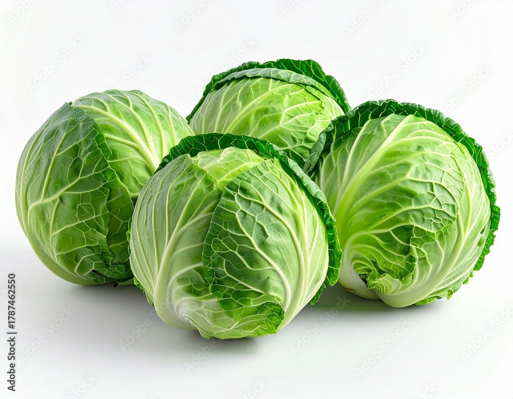 Fototapeta premium Raw Cabbage Head Fresh from the Garden