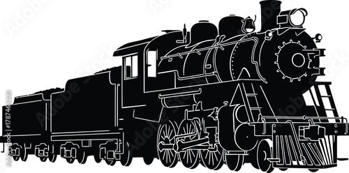 steam train vector 